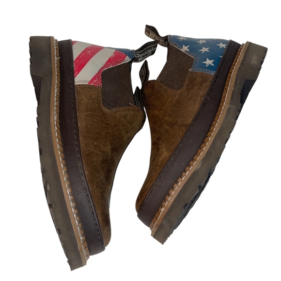 Georgia Boot Patriotic Romeo Shoes Mens 8 Womens 11 Red White Blue American Flag main image 11